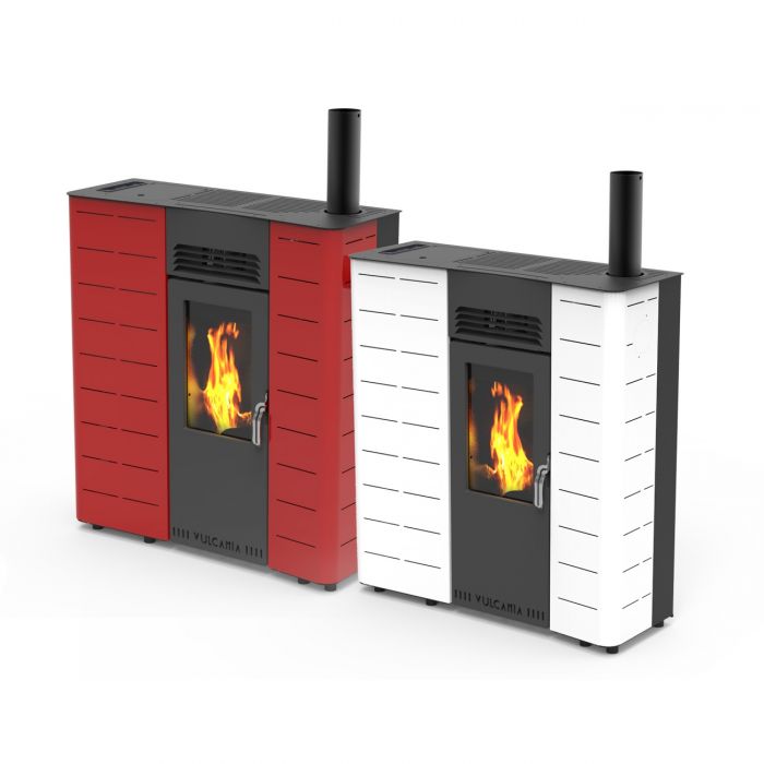 Vulcania New Slim 9,7 kW Pellet stove only £ 1346.7