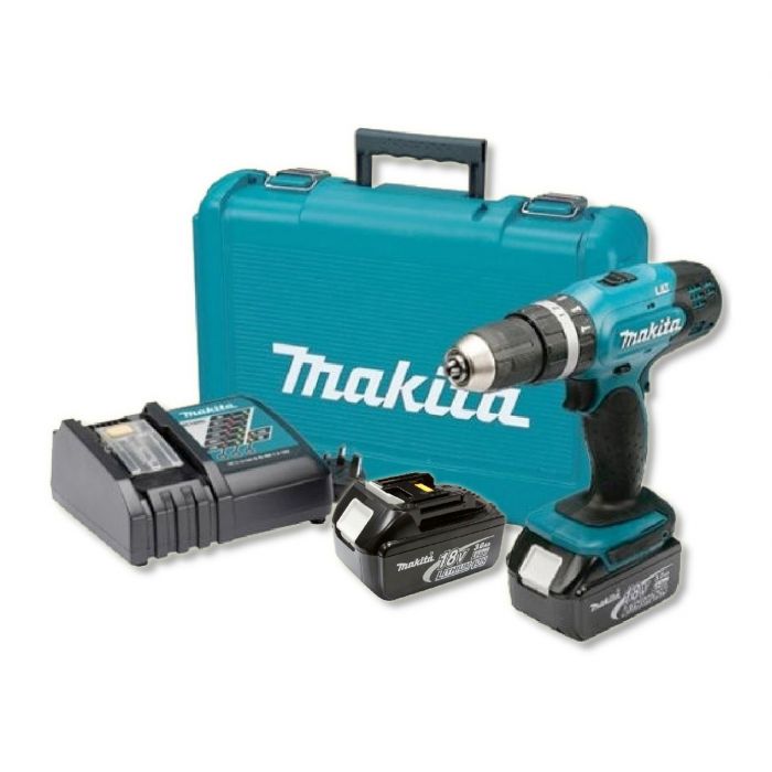 Makita DHP458Z perceuse visseuse percussion 18V noir bleu