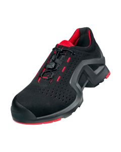 Grafters Women's Steel Toe Cap Safety Trainers – Lightweight Work Shoes With PU Upper & Rubber Sole (Black/Pink, UK Sizes 3-9)